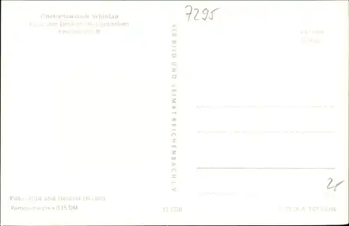 Ak Schildau in Sachsen, Platz der DSF, Denkmal