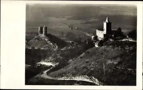 Ak Bad Kösen Naumburg an der Saale, Rudelsburg mit Saaleck