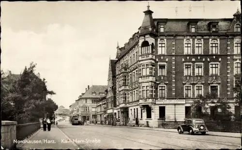 Ak Nordhausen am Harz, Karl Marx Straße