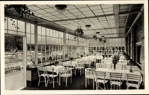 Ak Colditz in Sachsen, Hotel Waldschänke, Veranda