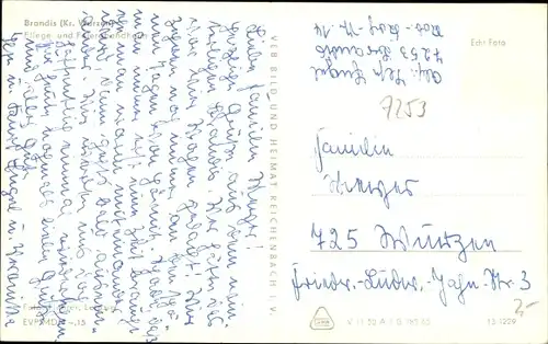 Ak Brandis in Sachsen, Pflege- und Feierabendheim, Teich