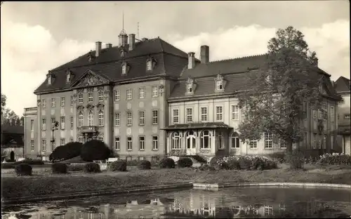 Ak Brandis in Sachsen, Pflege- und Feierabendheim, Teich