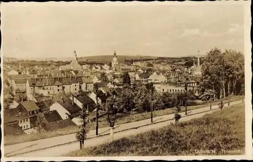 Ak Döbeln in Sachsen, Panorama, Kirchturm