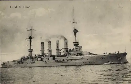 Ak Deutsches Kriegsschiff, SMS Roon, Kaiserliche Marine