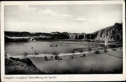 Ak Landsberg im Saalekreis, Kapellenbergbad