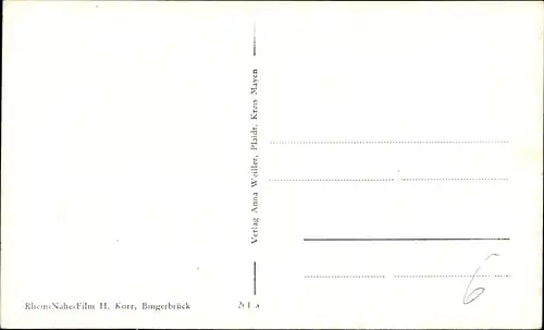 Ak Plaidt im Landkreis Mayen Koblenz, Straßenpartien, Gasthof Burg Wernerseck, Inh. Willi Pötsch