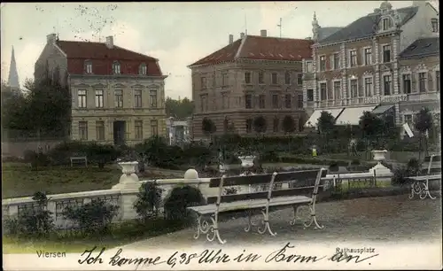 Ak Viersen in Nordrhein Westfalen, Rathausplatz