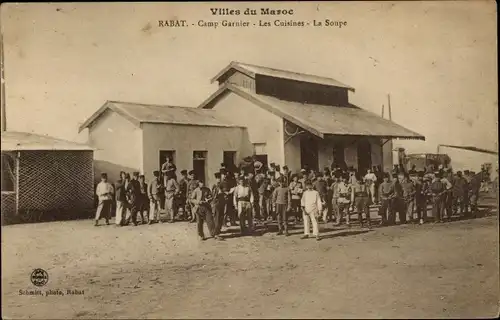 Ak Rabat Marokko, Villes du Maroc, Camp Garnier, Les Cuisines, La Soupe