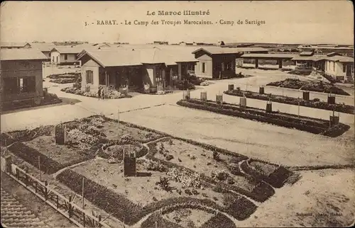 Ak Rabat Marokko, Le Maroc illustre, Le Camp des Troupes Marocaines, Camp de Sartiges