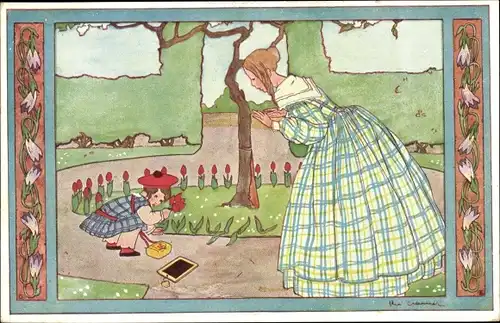 Künstler Ak Cramer, Rie, Kinderdeuntjes uit Grootmoeders tijd, Klein Kleutertje