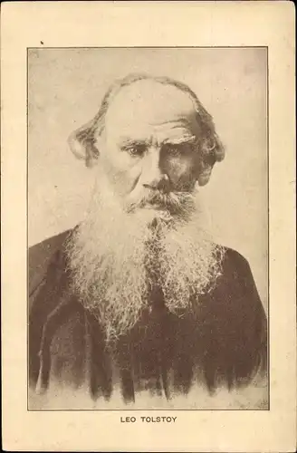 Ak Russischer Schriftsteller Lew Nikolajewitsch Tolstoi, Portrait