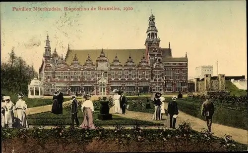Ak Bruxelles Brüssel, Pavillon Neerlandais, Exposition de Bruxelles 1910