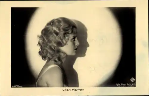 Ak Schauspielerin Lilian Harvey, Profilansicht