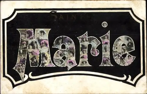 Buchstaben Ak Weiblicher Vorname Marie