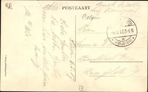 Ak Louvain Leuven Flämisch Brabant, La Gare, Denkmal