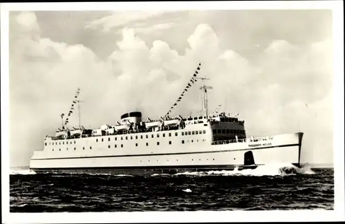 Ak Hochseefährschiff Theodor Heuss, Deutsche Bundesbahn, Ansicht Steuerbord