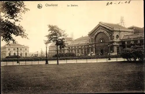 Ak Charleroi Wallonien Hennegau, La Gare
