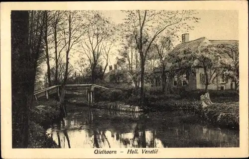 Ak Giethoorn Overijssel Niederlande, Holl. Venetiee