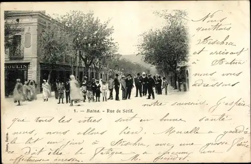 Ak Batna Algerien, Rue de Setif