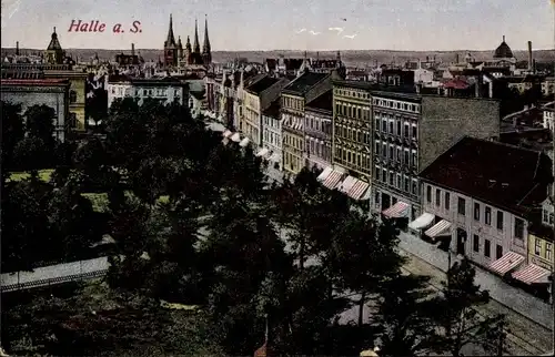 Ak Halle an der Saale, Panorama der Stadt