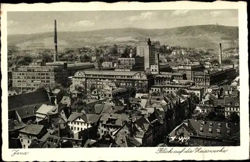 Ak Jena in Thüringen, Blick auf die Zeisswerke