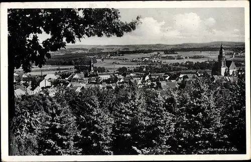 Ak Kamenz in Sachsen, Blick vom Hutberg