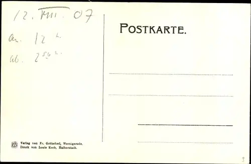 Ak Wernigerode am Harz, Schloss