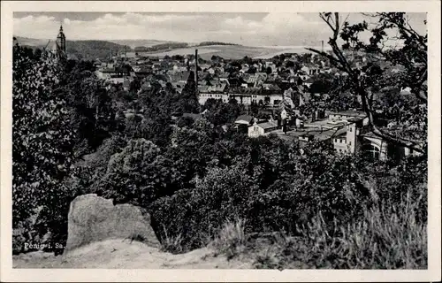 Ak Penig in Sachsen, Panorama, Kirchturm