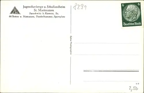 Ak Panschwitz Kuckau in Sachsen, Jugendherberge St. Marienstern, Schullandheim