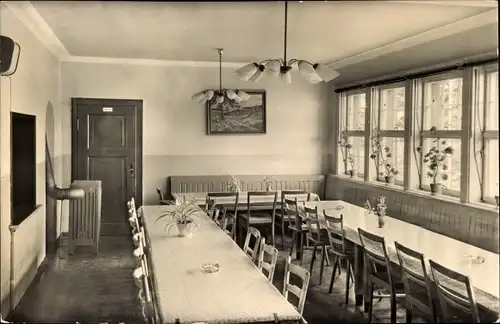 Ak Panschwitz Kuckau in der Oberlausitz, Jugendherberge Paul Neck, Speisesaal
