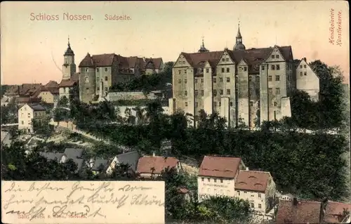 Ak Nossen in Sachsen, Schloss, Südseite