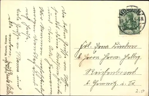 Ak Nossen in Sachsen, Schloss