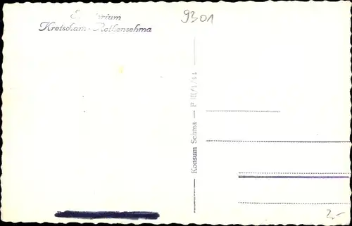 Ak Kretscham Rothensehma Neudorf Sehmatal im Erzgebirge, Sanatorium, Speisesaal