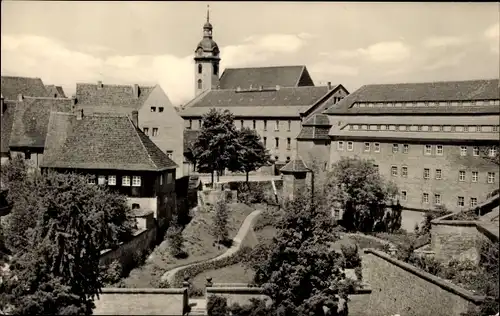 Ak Torgau an der Elbe, Schloss und Rosengarten