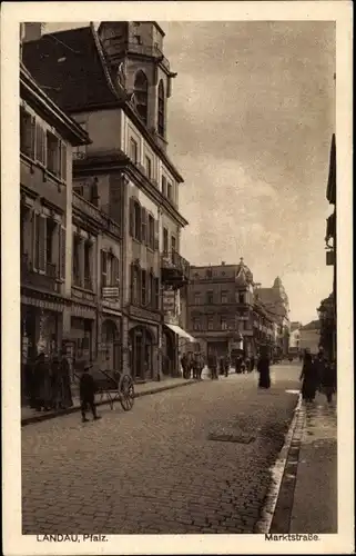 Ak Landau in der Pfalz, Marktstraße