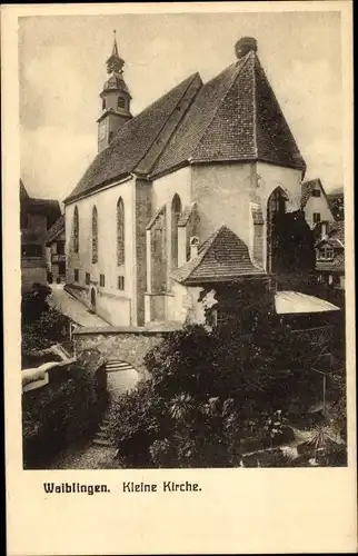 Ak Waiblingen in Württemberg, kleine Kirche