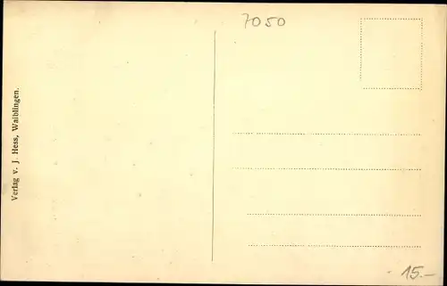 Ak Waiblingen in Württemberg, kleine Kirche