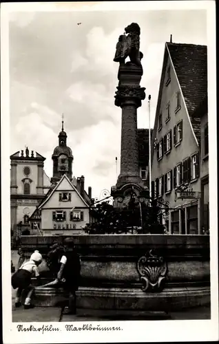 Ak Neckarsulm in Württemberg, Marktbrunnen
