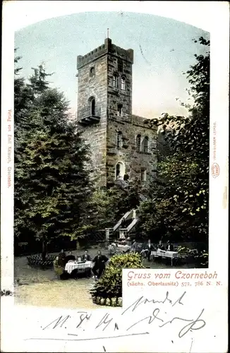Ak Cunewalde in der Oberlausitz, Czorneboh, Gasthaus