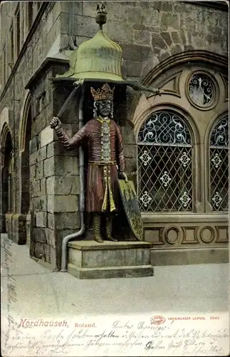 Ak Nordhausen am Harz, Roland