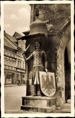 Ak Nordhausen am Harz Thüringen, Roland