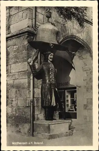 Ak Nordhausen am Harz Thüringen, Roland