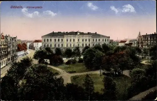 Ak Döbeln in Sachsen, Körnerplatz