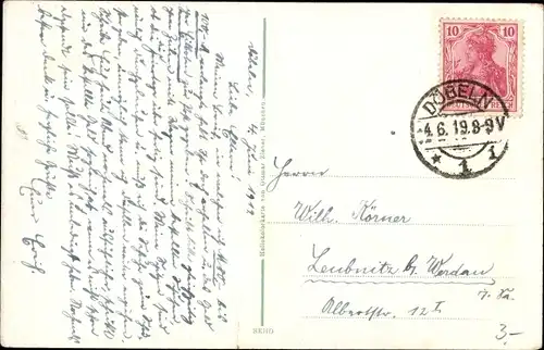 Ak Döbeln in Sachsen, Körnerplatz