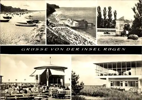 Ak Thiessow auf Rügen, Sellin, Göhren, Binz, Baabe, Strand, Seebrücke