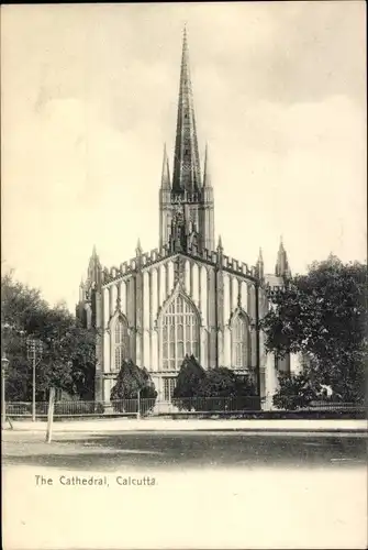 Ak Calcutta Kolkata Kalkutta Indien, The Cathedral