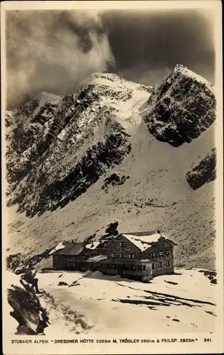 Ak Neustift im Stubaital in Tirol, Dresdner Hütte, Trögler