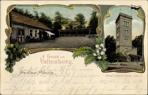 Litho Neukirch in der Lausitz, Valtenberg, König Johann-Turm