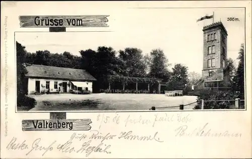 Litho Neukirch in der Lausitz, Valtenberg, König Johann-Turm