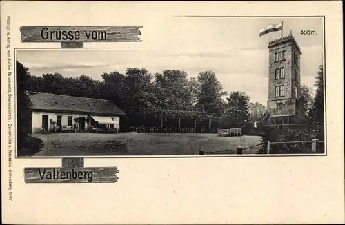 Litho Neukirch in der Lausitz, Valtenberg, König Johann-Turm